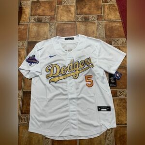 Los Angeles Dodgers 2024 Gold Collection Freeman Champs Jersey Size L